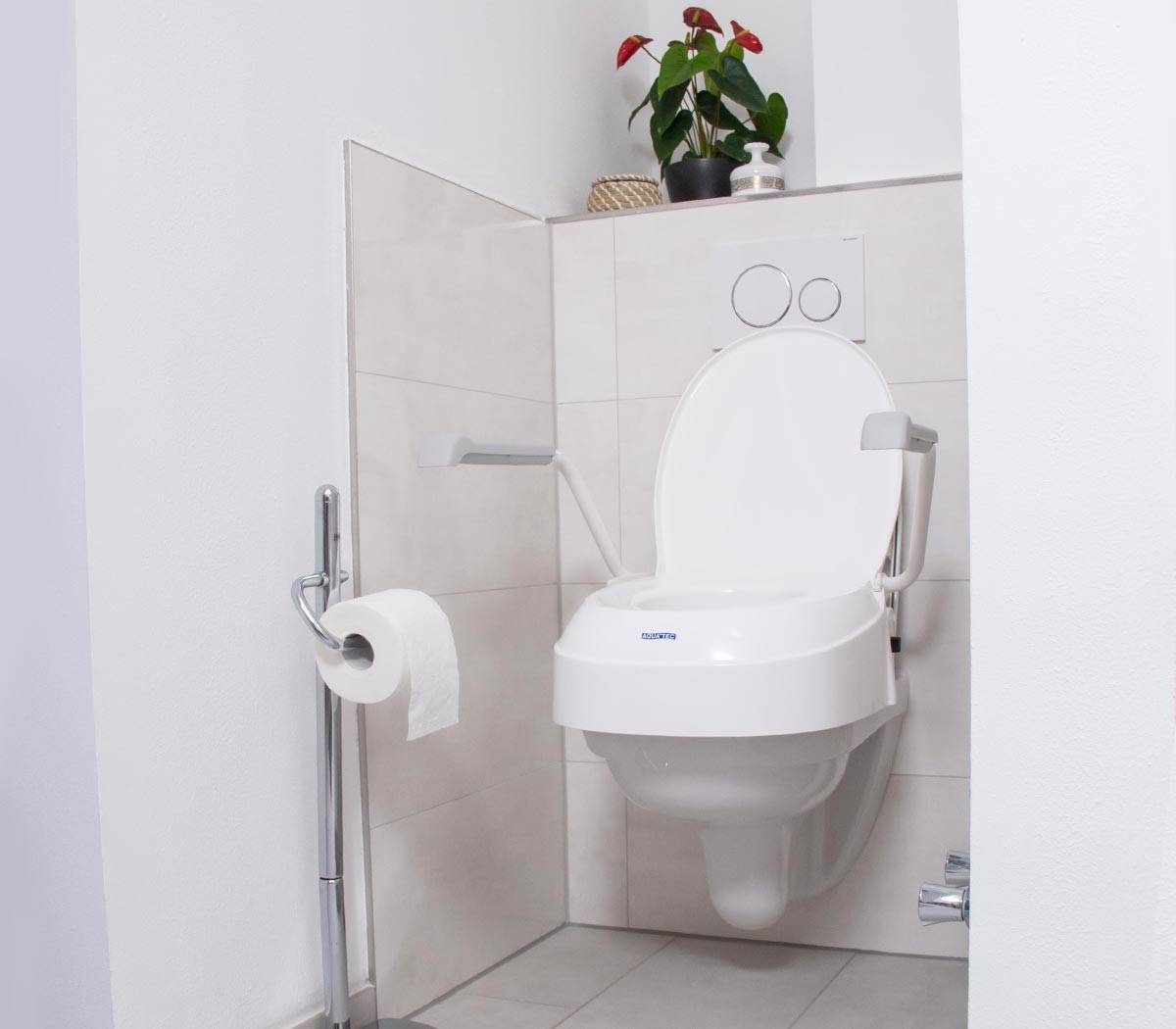 Toilettensitz-Erhöhung mit Armlehnen