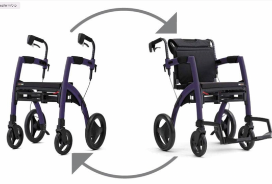 Transportrollstuhl und Rollator