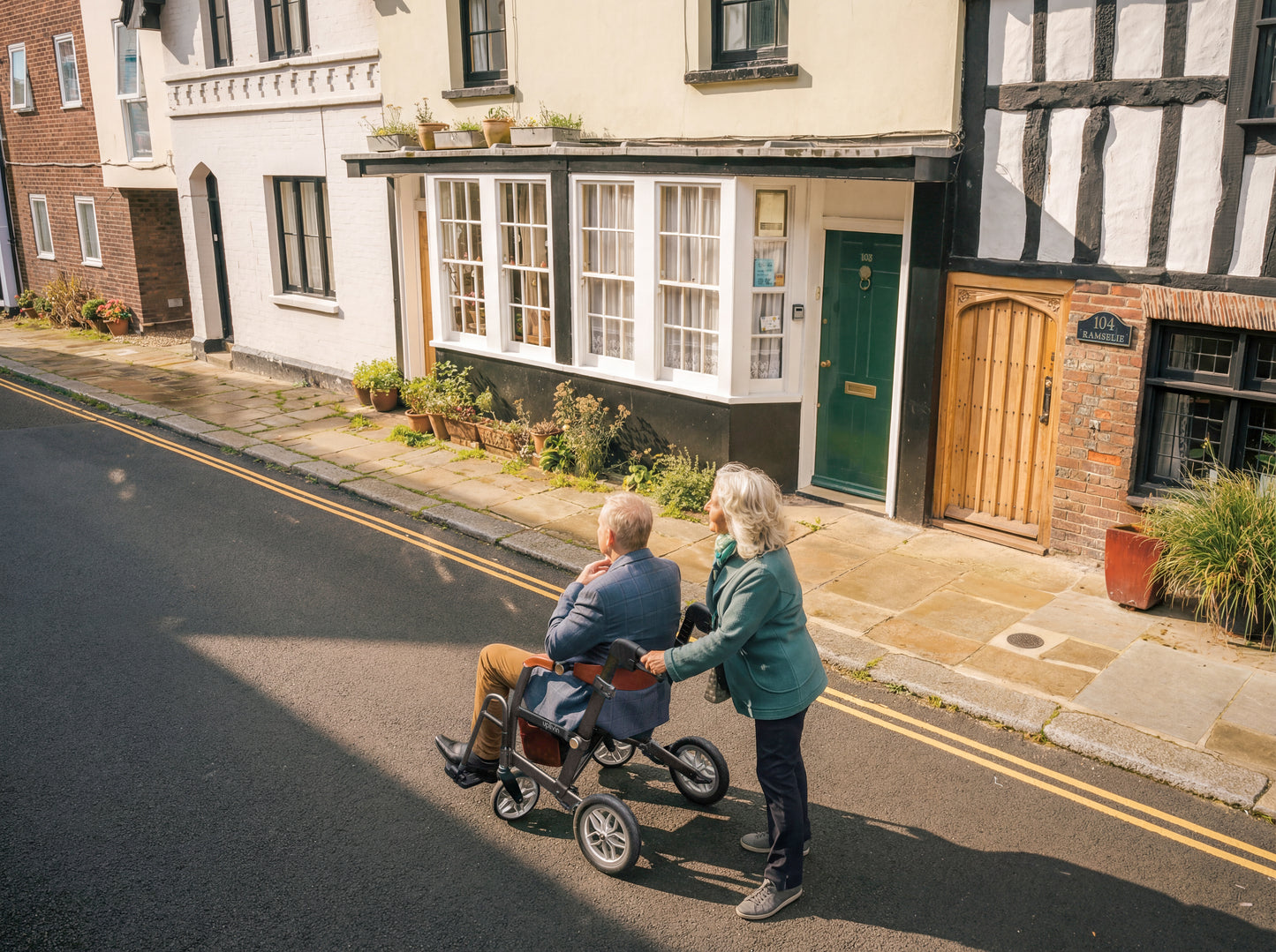Rollator / Transportrollstuhl Glide