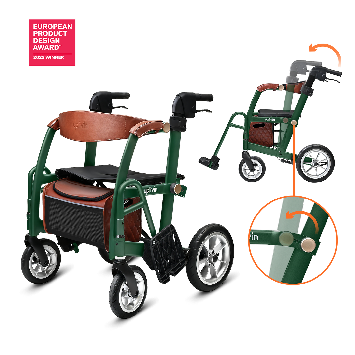 Rollator / Transportrollstuhl Glide
