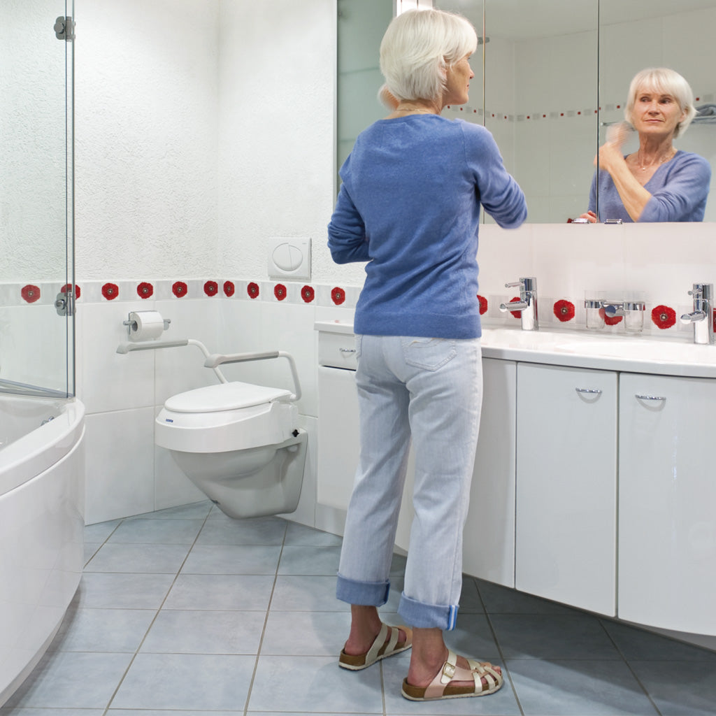 Toilettensitz-Erhöhung mit Armlehnen